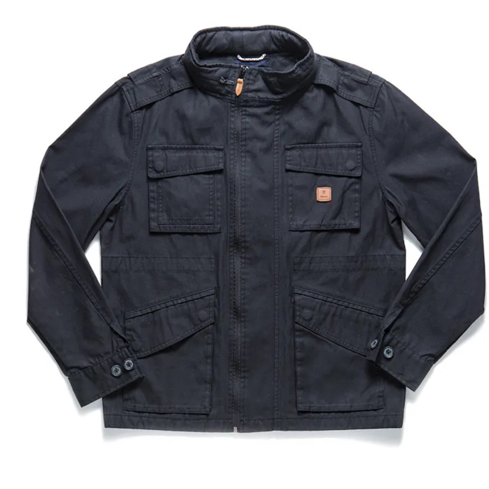 Roark Black Major Briggs Utility ZipFront Men’s Jacket With Packable Hood XL